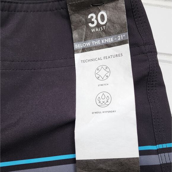 NWT O'Neill Men's Lennox Stripe 21" Below The Knee Boardshorts - Picture 6 of 6